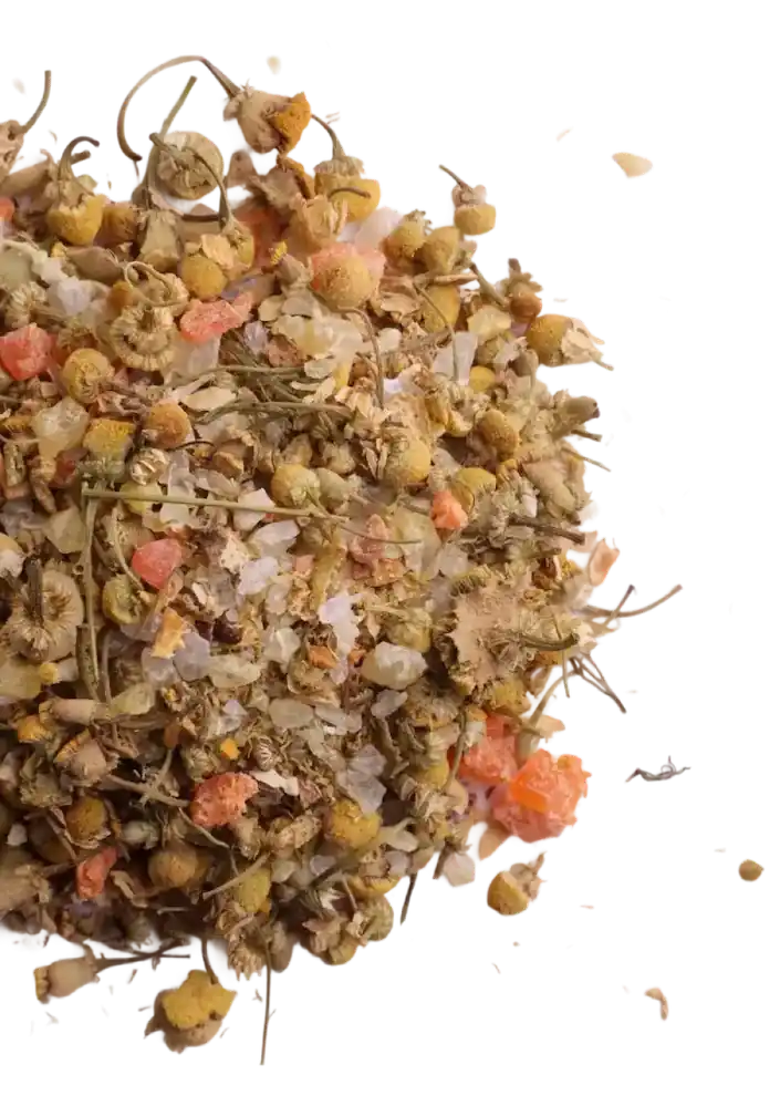 Chamomile lemon crystal tea
